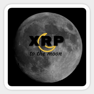 XRP to the Moon Sticker